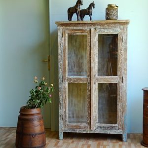 Glass door cupboards