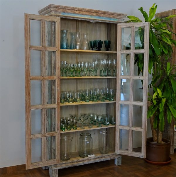 glass doors cupboard sc55031