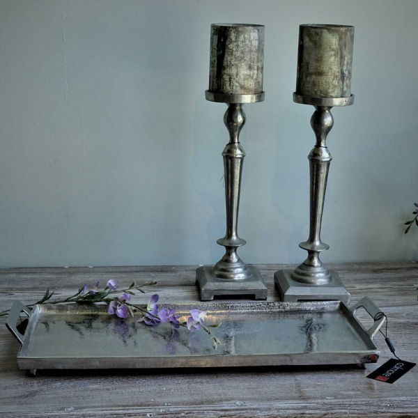 metal silver tray ht43135