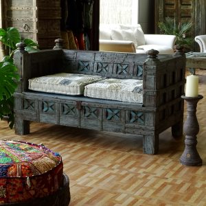 Wooden benches